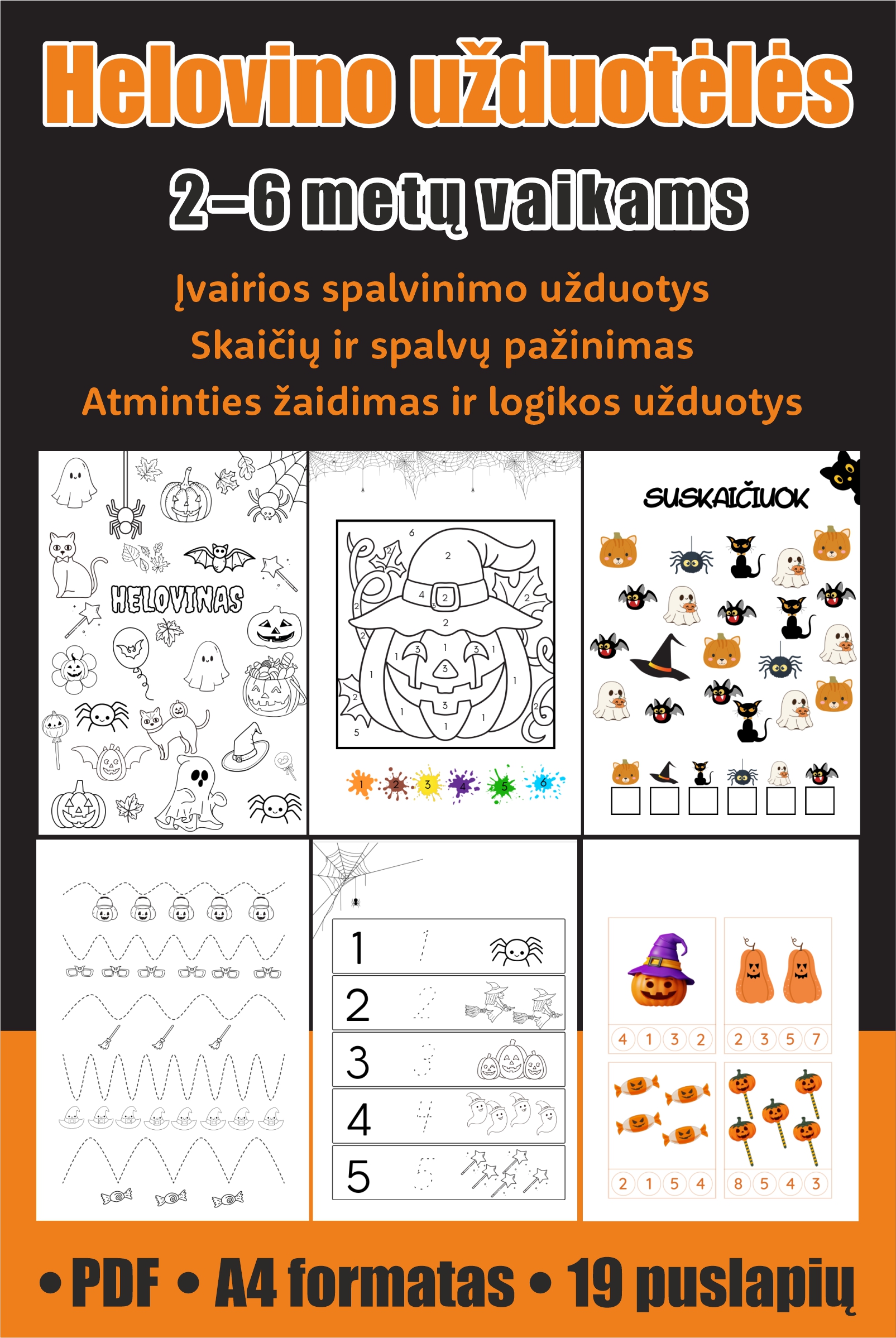 Helovino užduotėlės