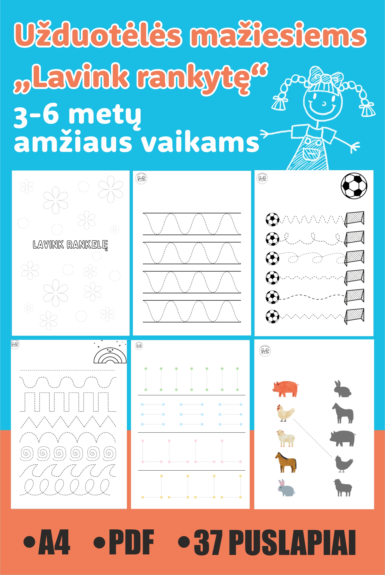 Užduotėlės mažiesiems „Lavink rankytę“