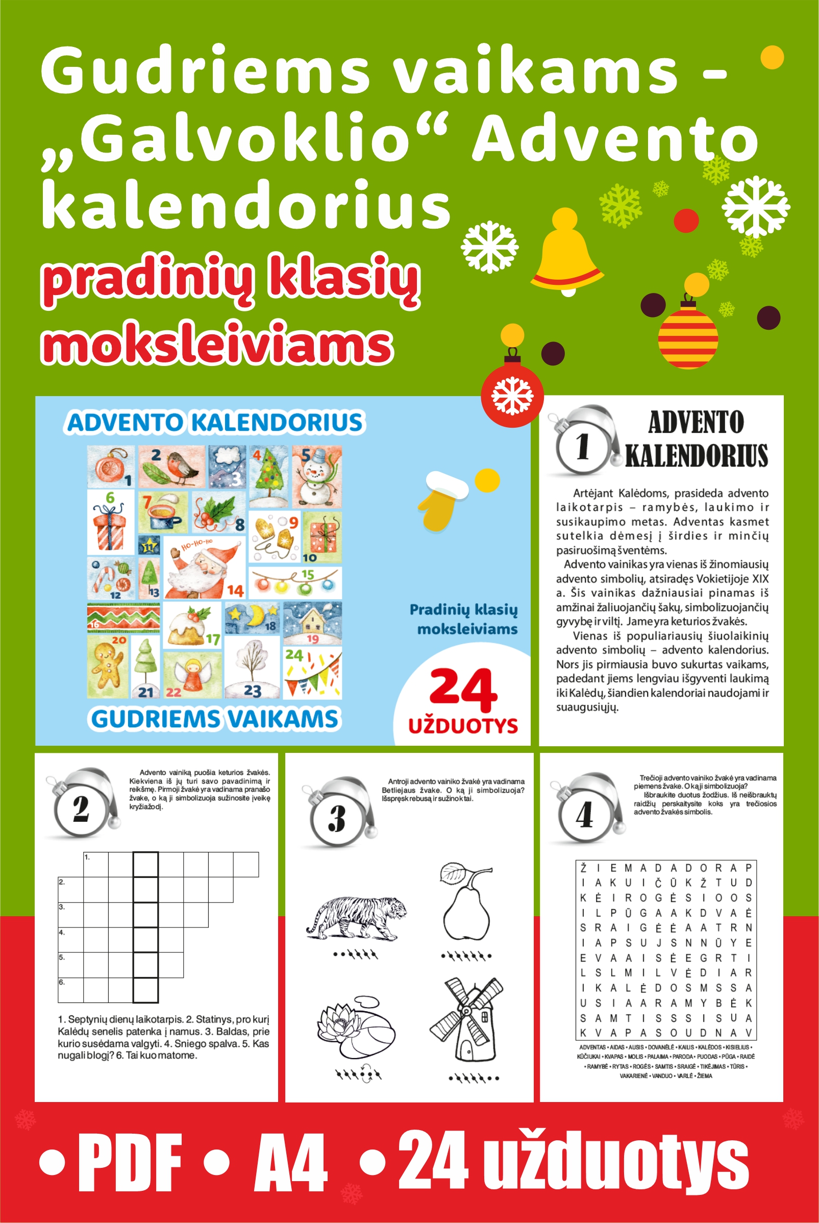 Gudriems vaikams – „Galvoklio“ Advento kalendorius