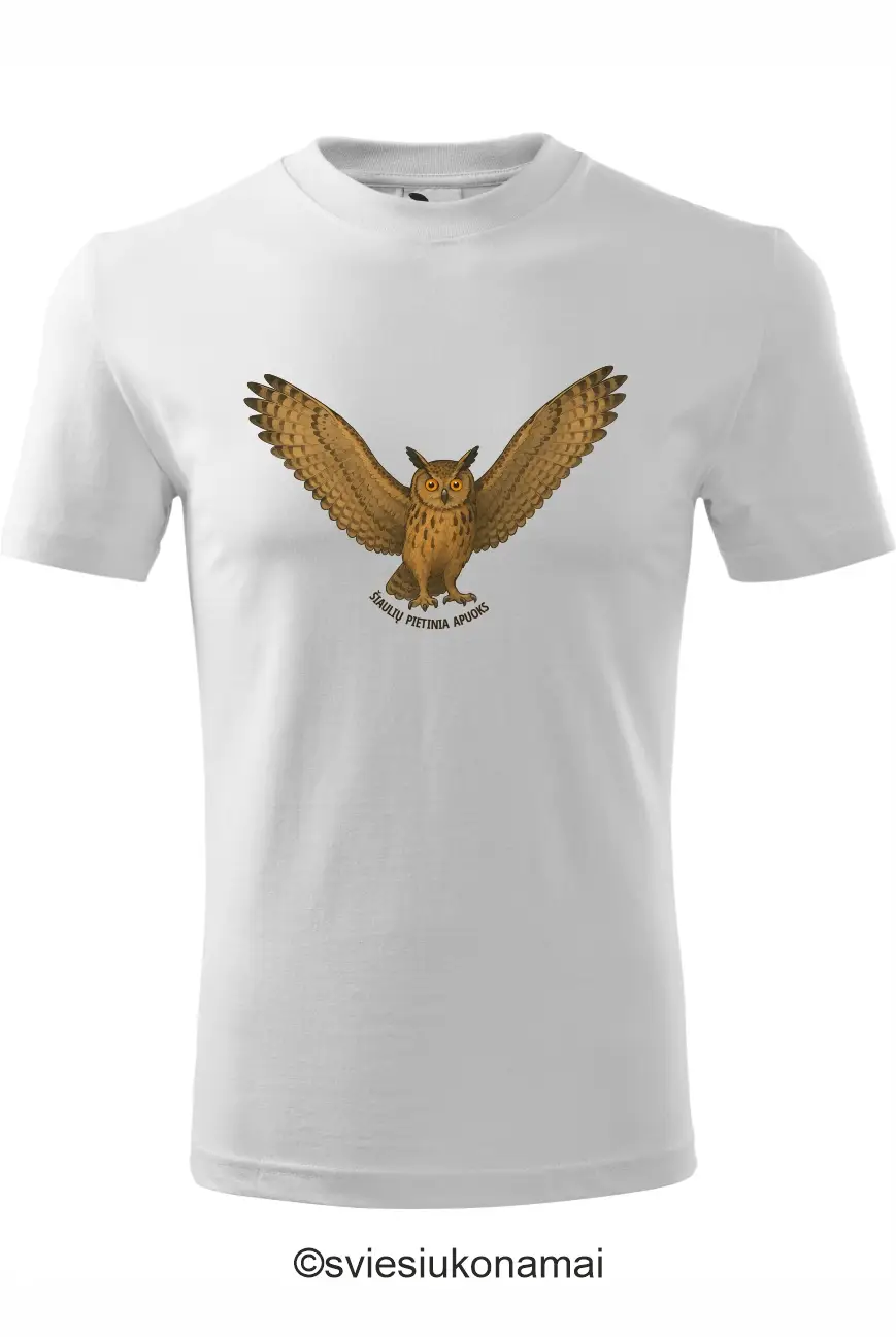 UNISEX marškinėliai „Šiaulių Pietinia Apuoks” ir „Šiaulių Pietinia Apuokai” - Image 2