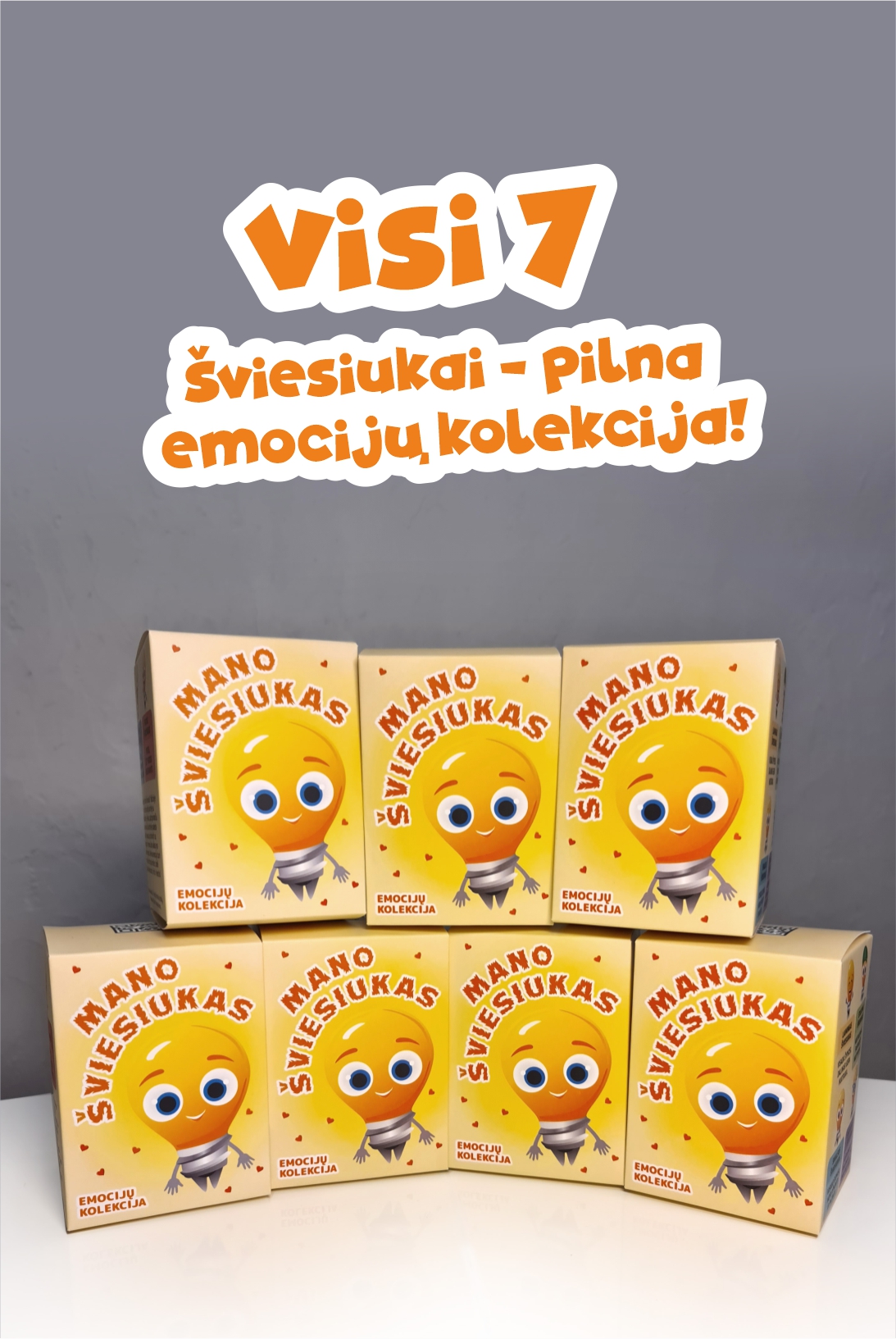 „Mano Šviesiukų emocijų kolekcija“ (7 vnt.)