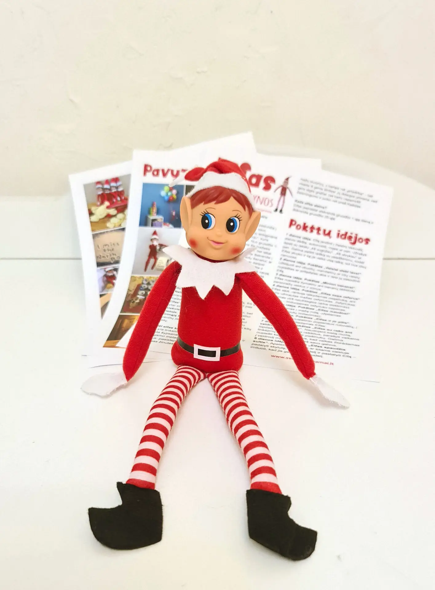 elf on the shelf elfas ant lentynos