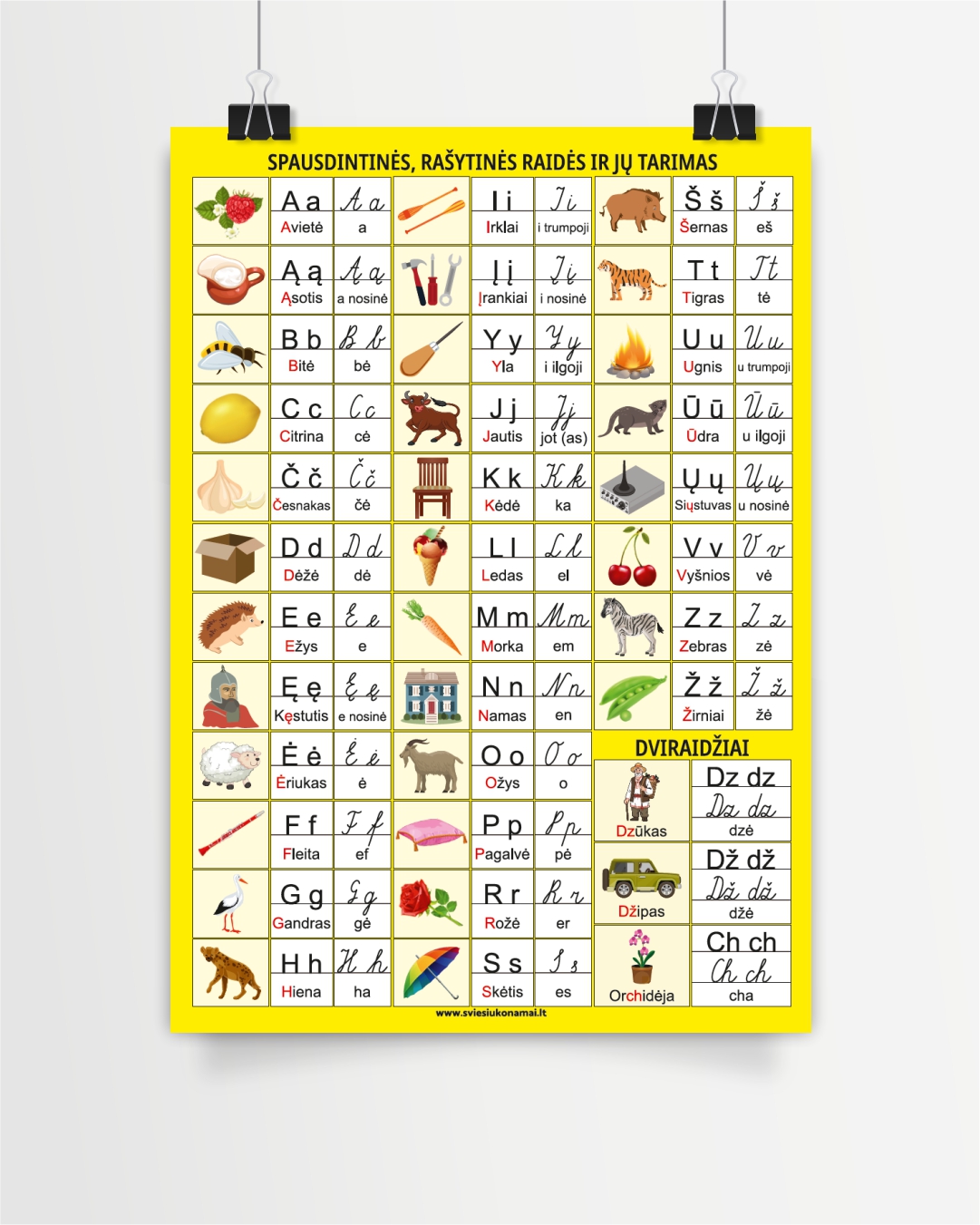 abėcėlė plakatas suaugusiems ir vaikams