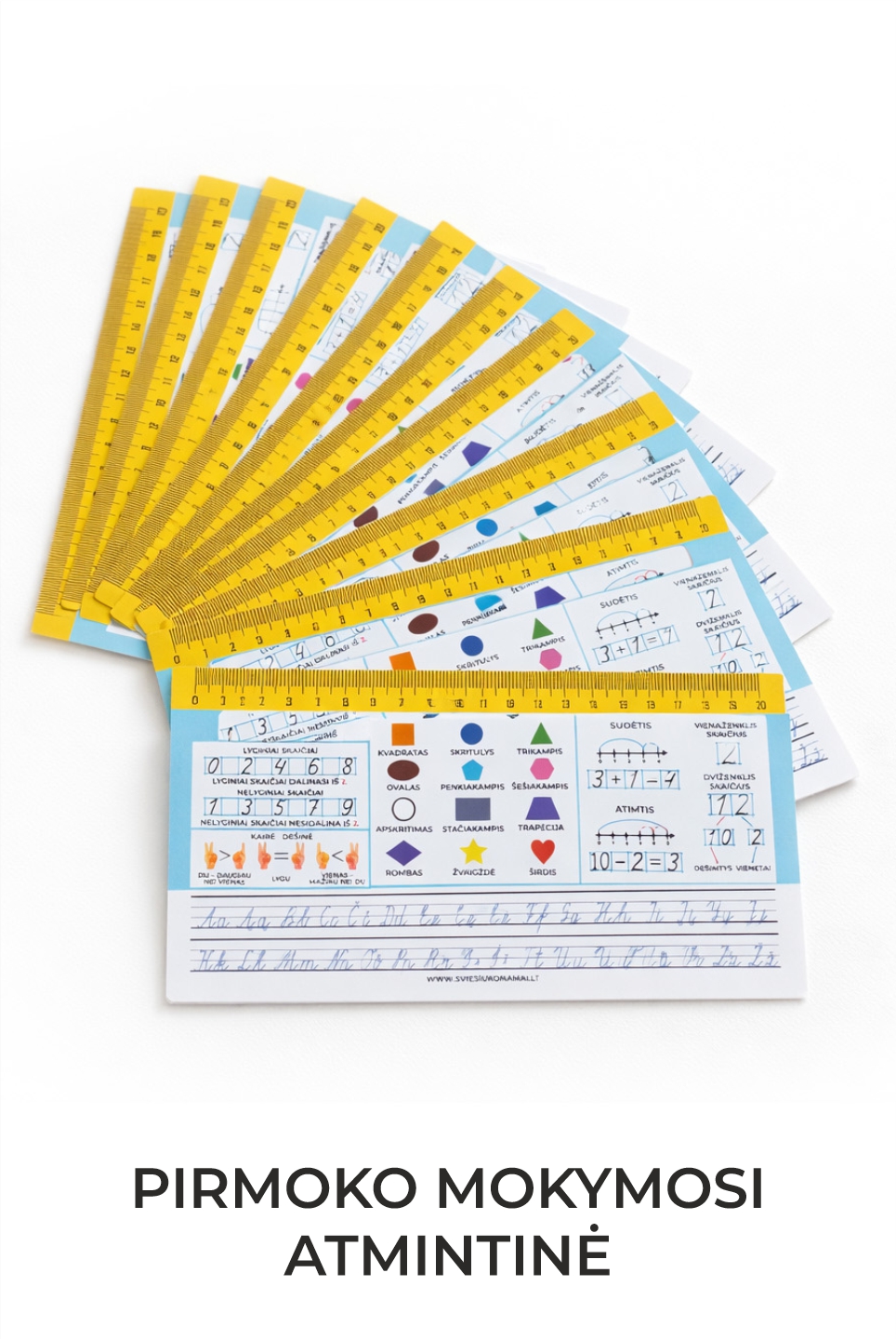pirmoko atmintinė liniuotė