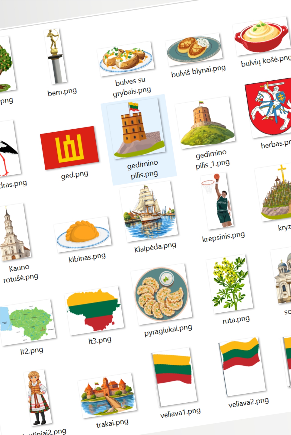 LIETUVOS SIMBOLIAI PAVEIKSLIUKAI