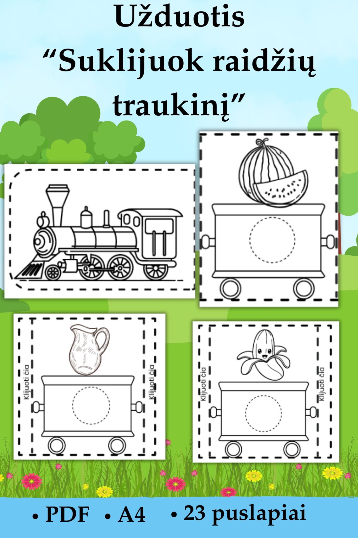 „Suklijuok raidžių traukinį“ (PDF)