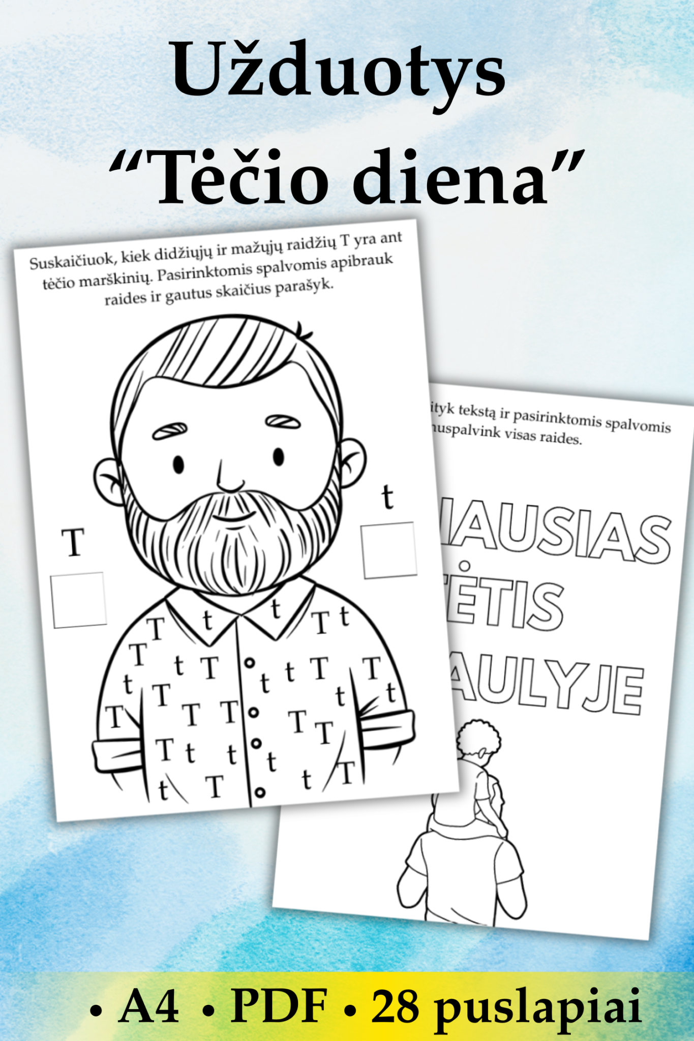Užduotėlės „Tėčio diena“, PDF