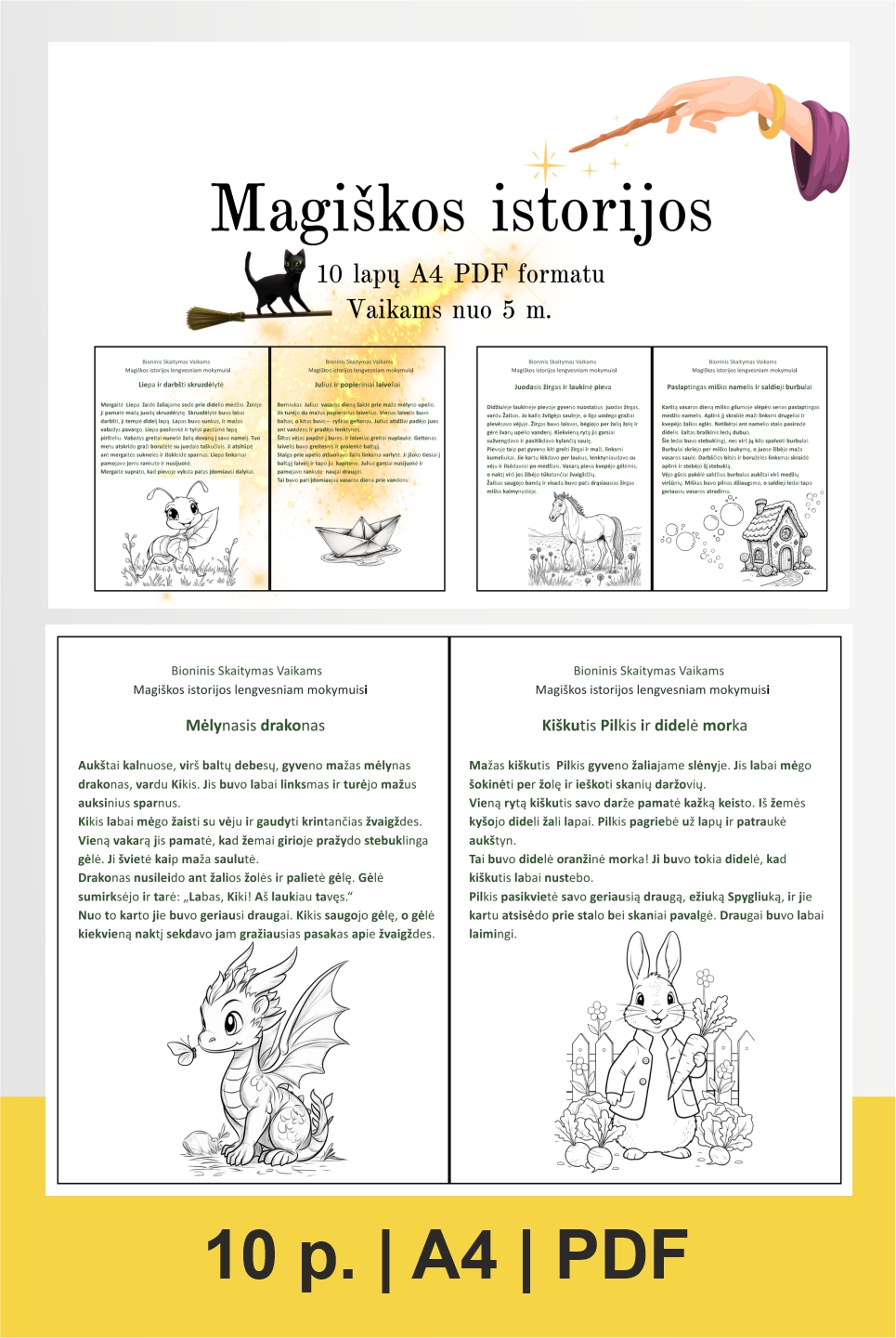 Edukacinės užduotys „Magiškos istorijos“ (PDF)