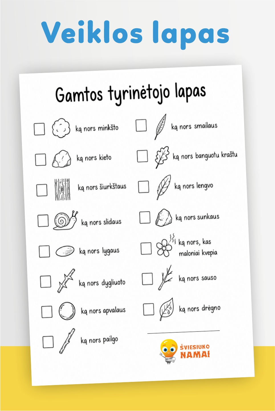 Gamtos tyrinėtojo lapas (PDF)