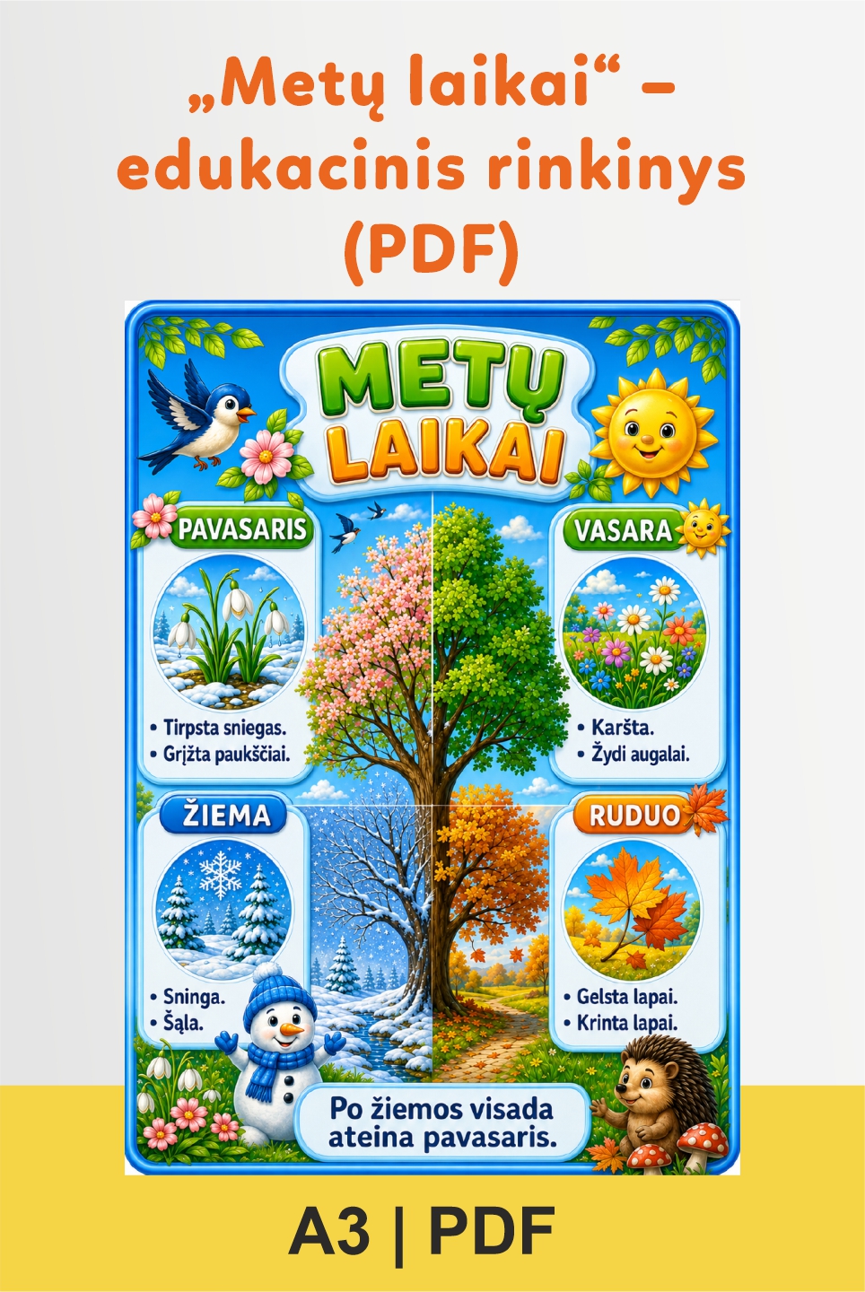 „Metų laikai“ – edukacinis rinkinys (PDF)