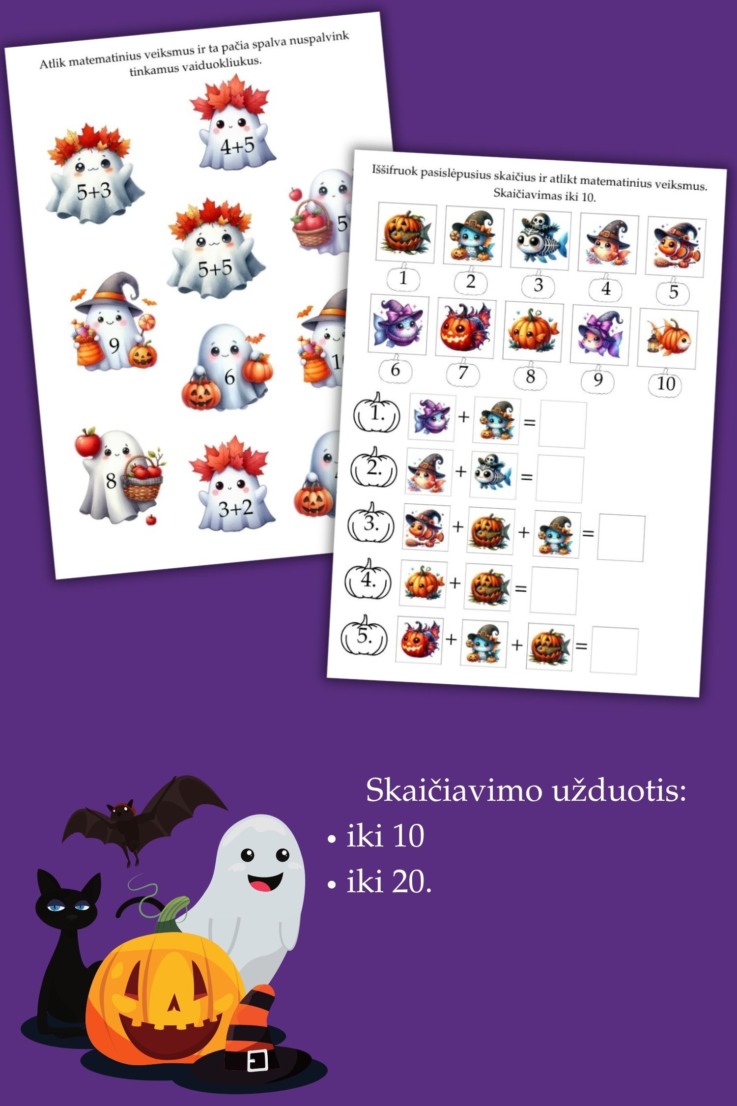 Užduočių rinkinys „Helovino užduotėlės“ (PDF) - Image 3